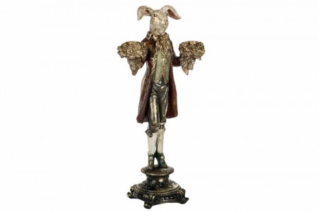 Lysestake Kanin Mørk rød